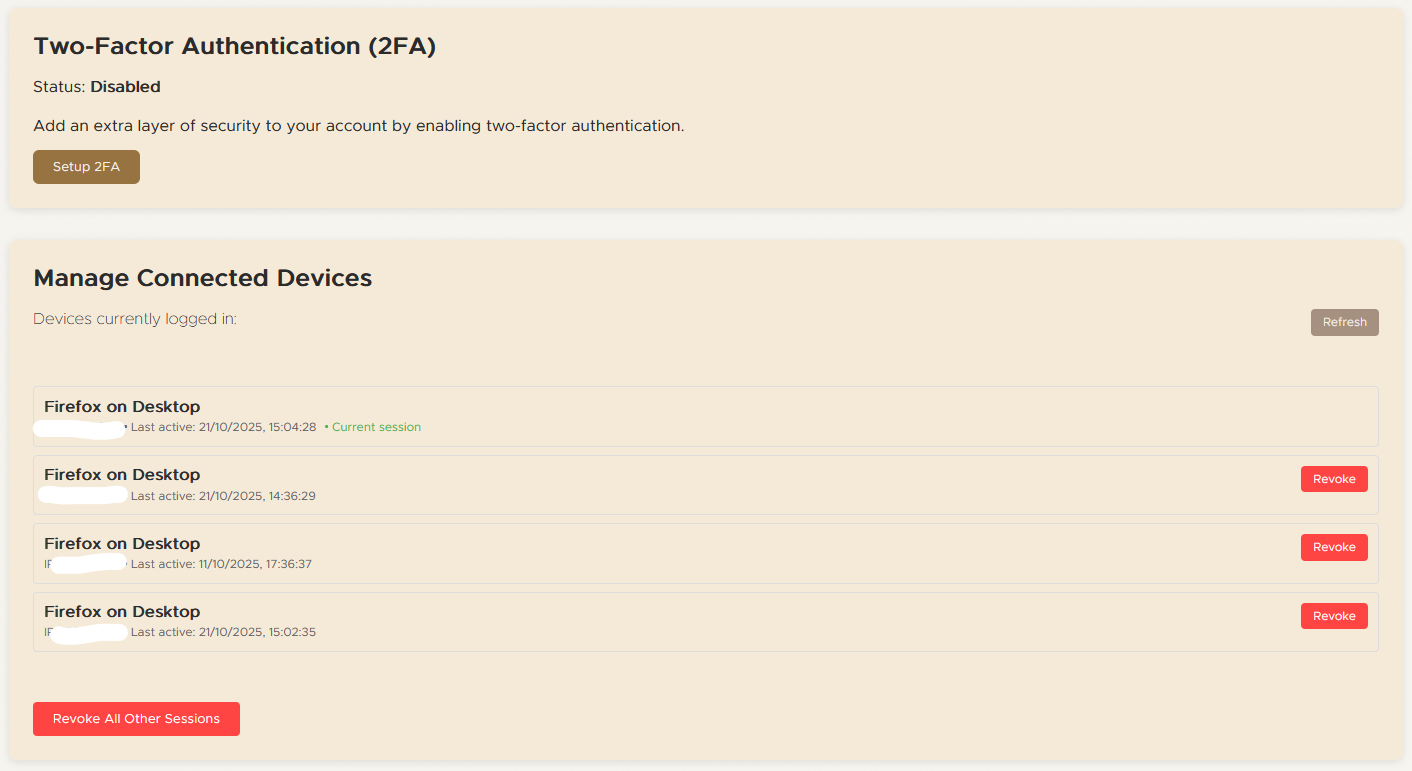 Enterprise-Grade Security Screenshot